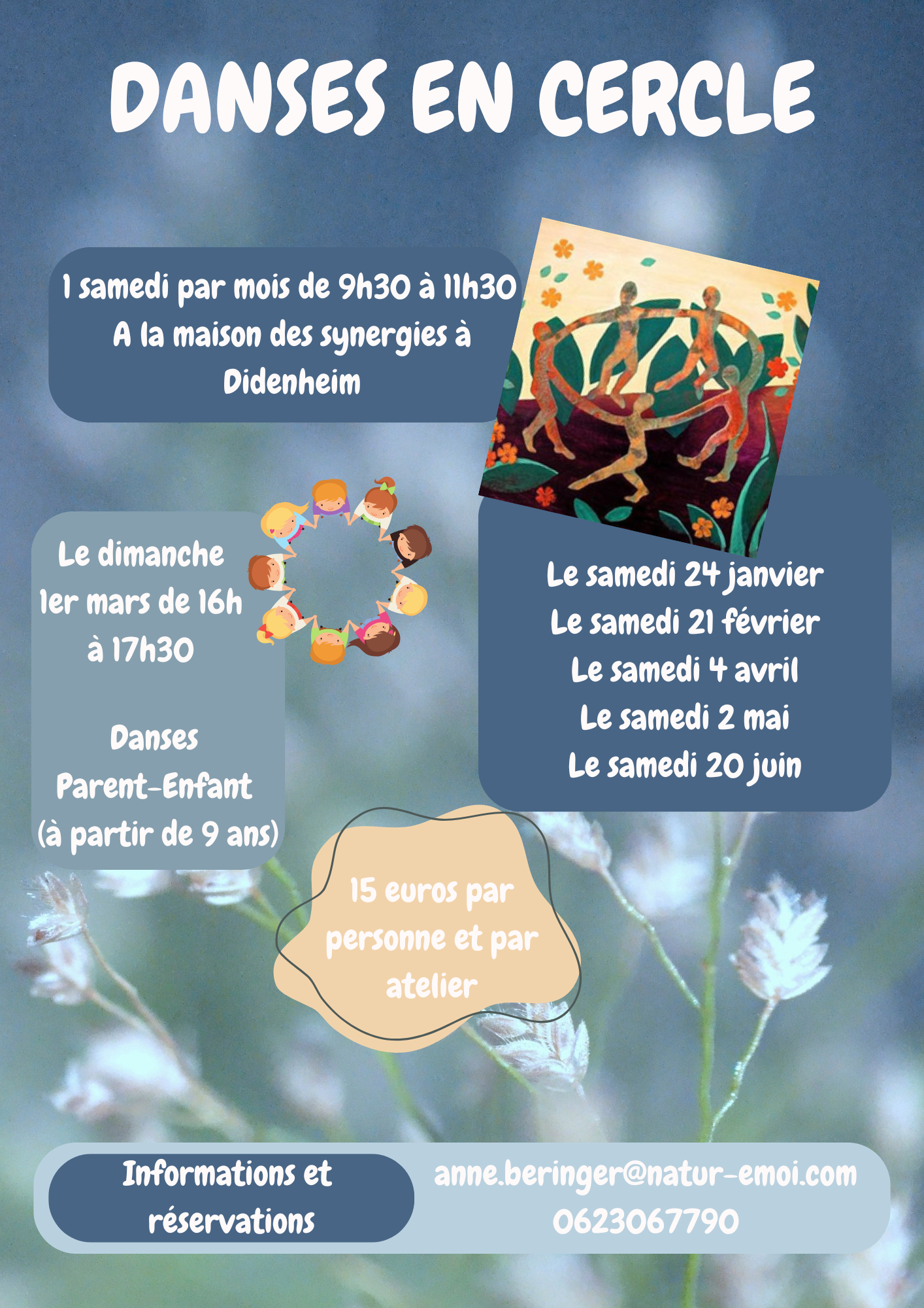 Document A4 Recrutement Bénévoles Association Formes Bleu et Rose.png